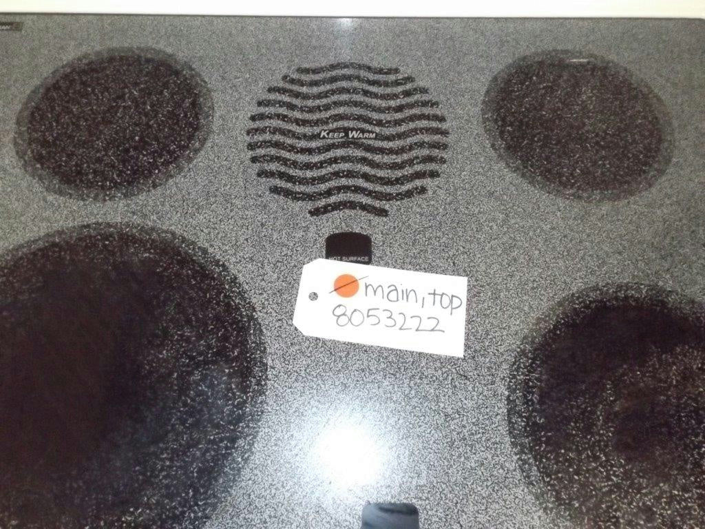 WHIRLPOOL STOVE 8053222 MAIN, TOP USED WHIRLPOOL STOVE 8053222 MAIN, TOP USED